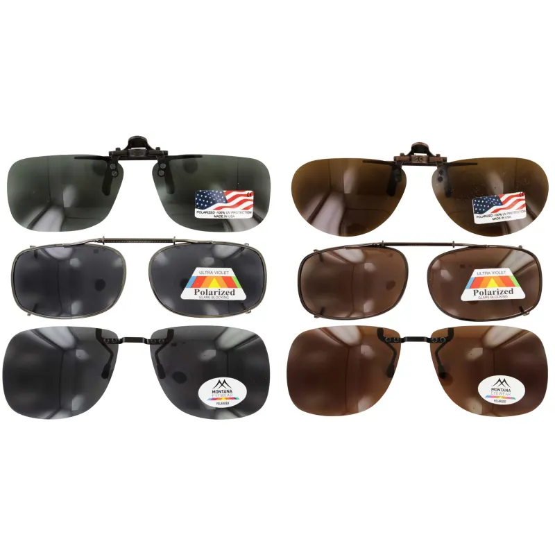 POLARIZED CLIP ON SUN GLASSES