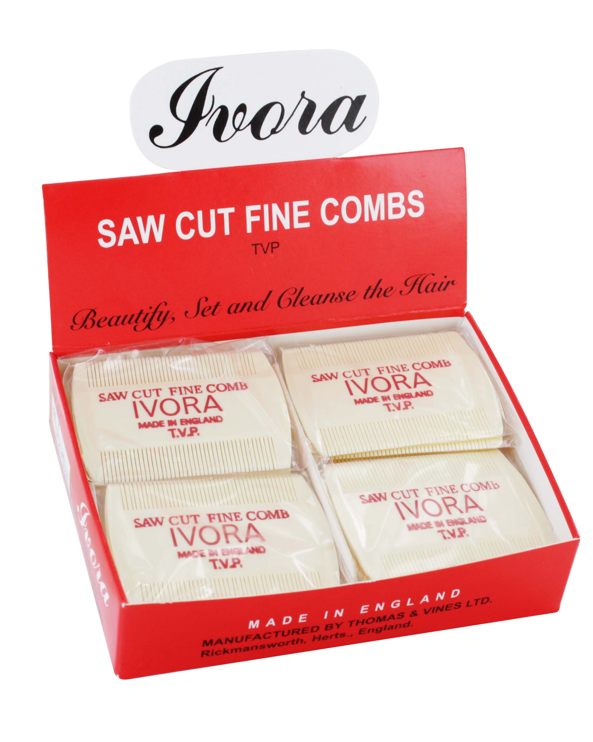 IVORA FINE COMBS SMALL x 24