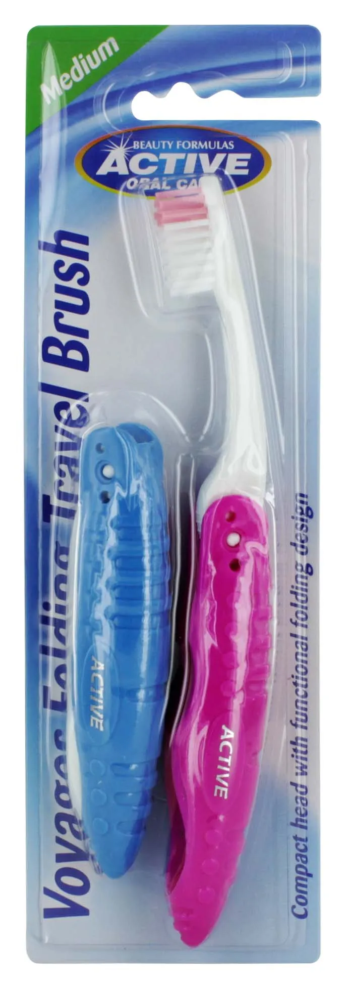 BF ACTIVE FOLDING 2 PACK TRAVEL TOOTHBRUSH
