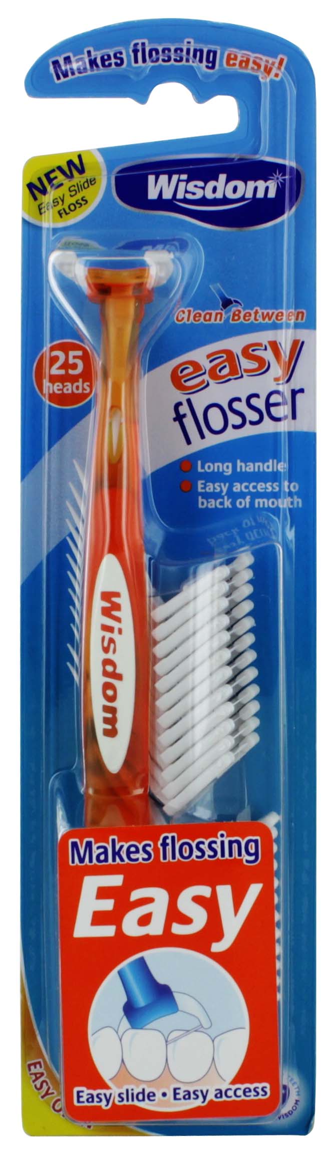 WISDOM EASY FLOSSER LONG HANDLE