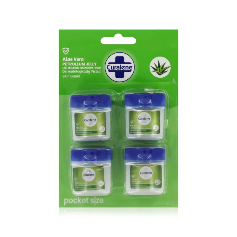 CURALENE PETROLEUM JELLY MINI SIZE 4x10ml PACK aloe vera