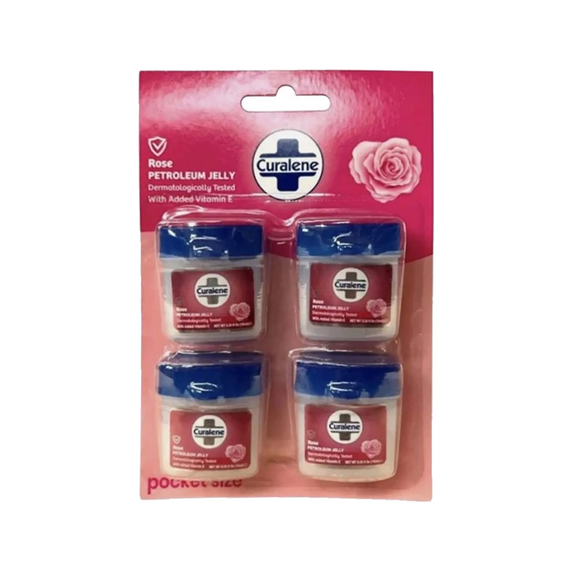 CURALENE PETROLEUM JELLY MINI SIZE 4x10ml PACK rose