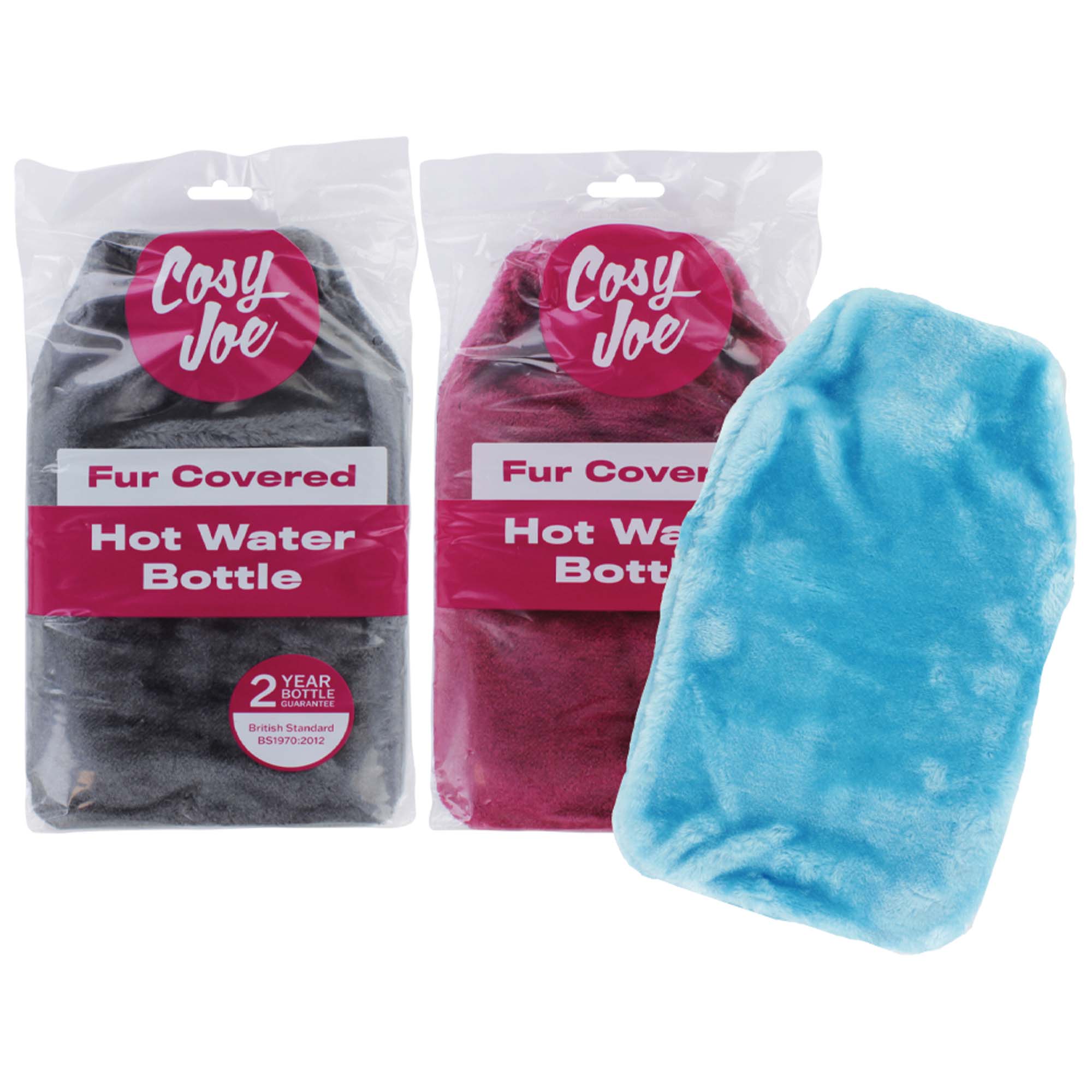 COSY JOE PLUSH COVERED HOT WATER BOTTLE 2ltr