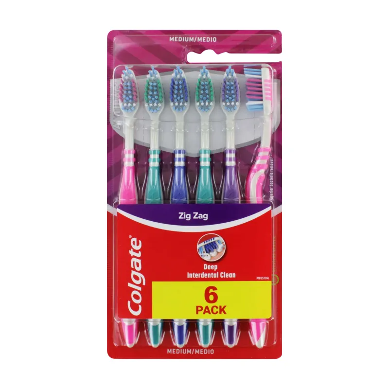 COLGATE ZIG ZAG 6 PACK TOOTHBRUSH