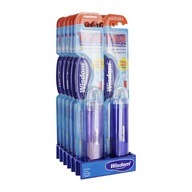 WISDOM TRAVEL T/BRUSH x12