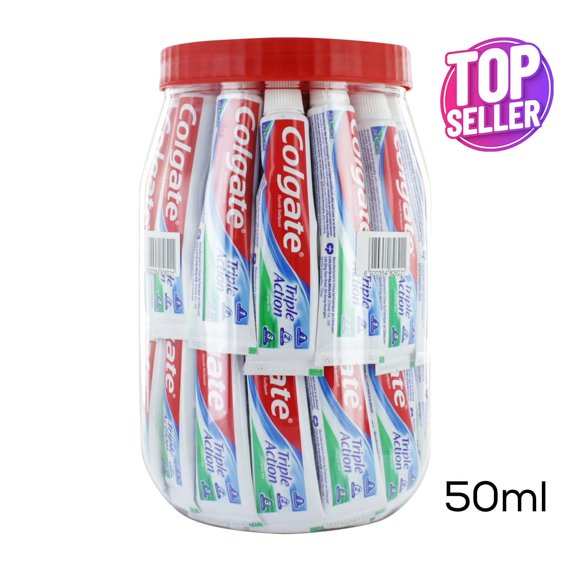 COLGATE TRIPLE ACTION TOOTHPASTE 50ml tub x48