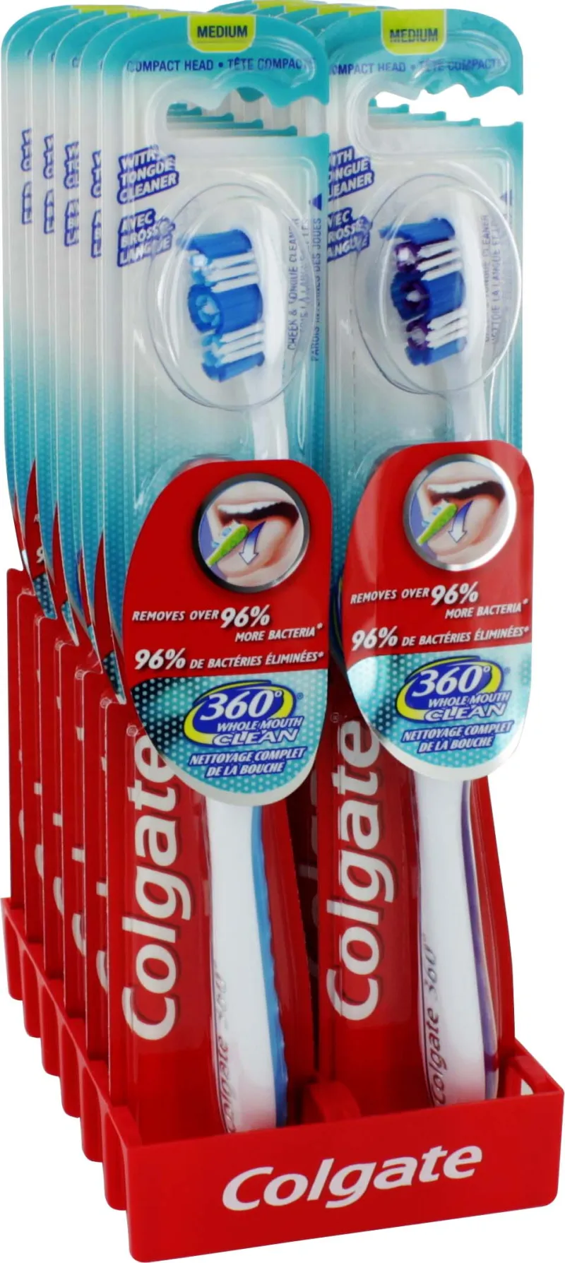 COLGATE 360 compact TOOTHBRUSH medium