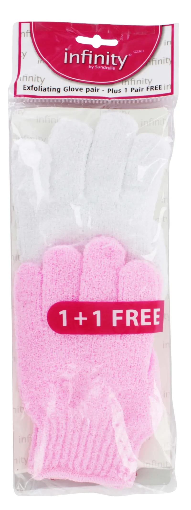 INFINITY BATH/SHOWER GLOVES (1 + 1 FREE)