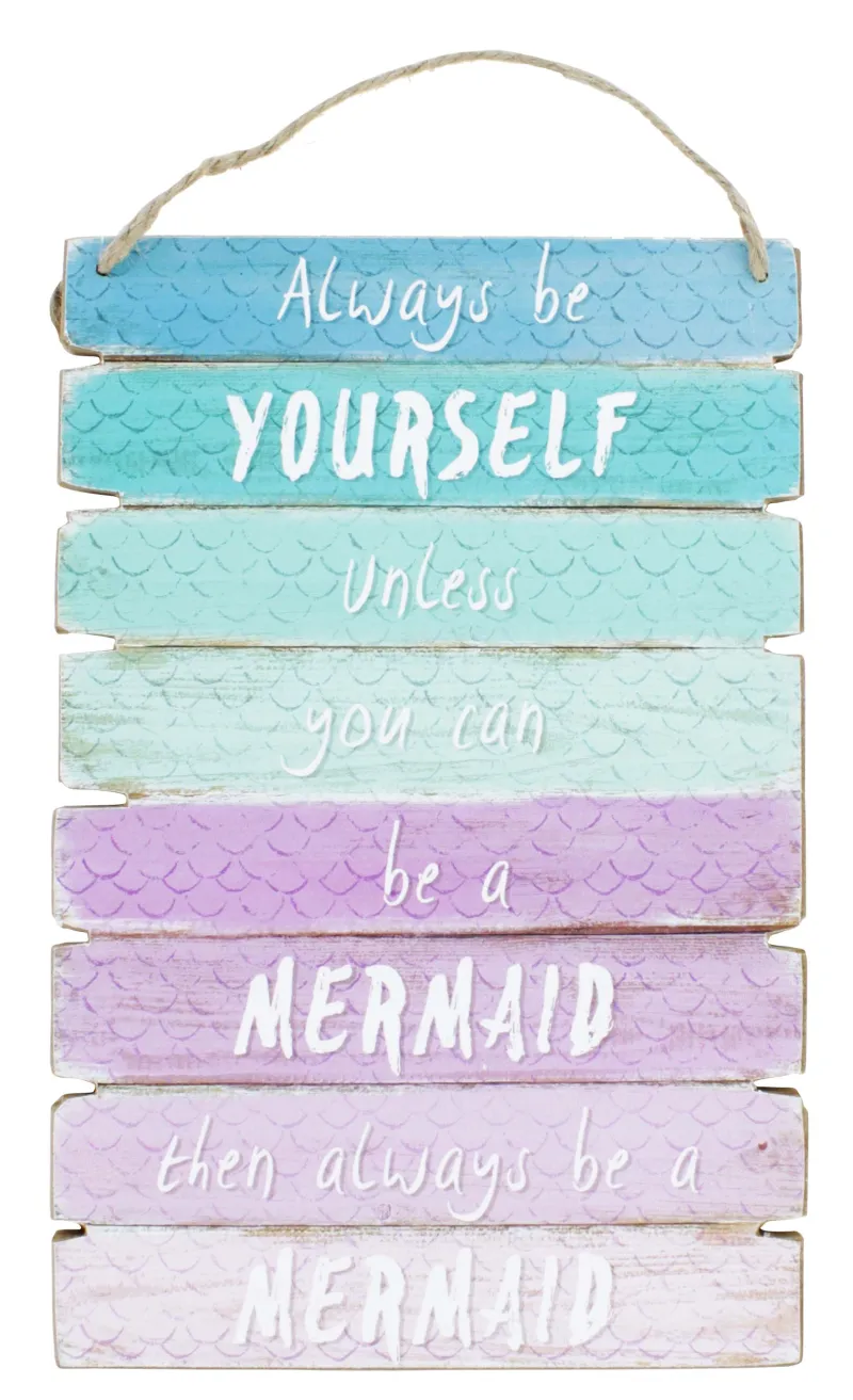 ME05317 MERMAID OMBRE WALL PLAQUE