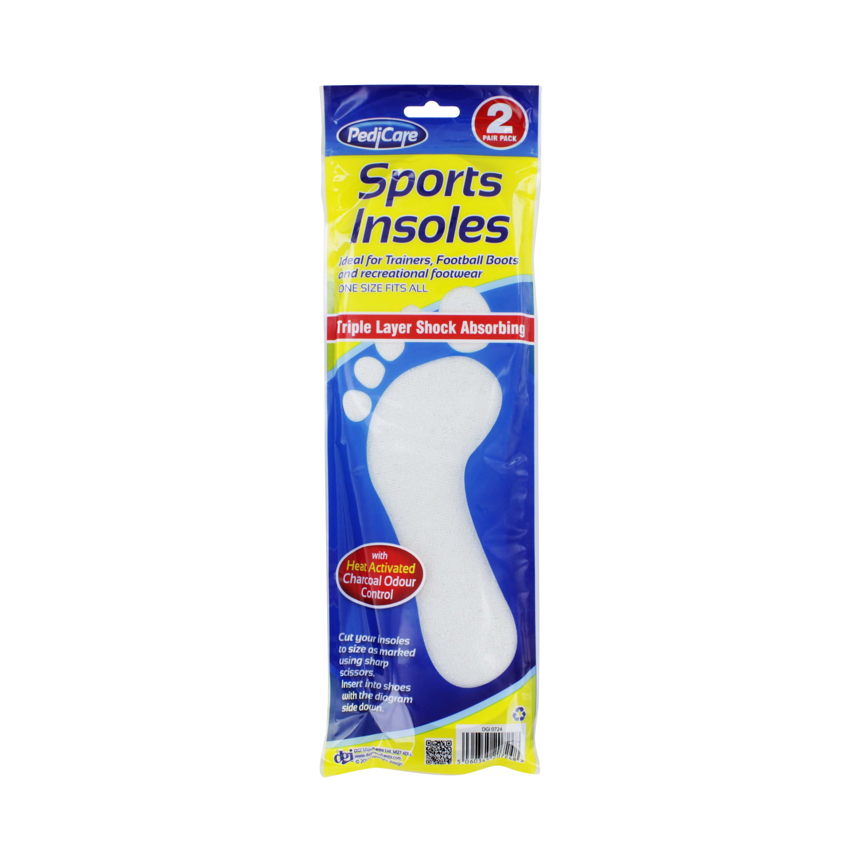 RYSONS 2 PAIR SPORT INSOLES RY4412