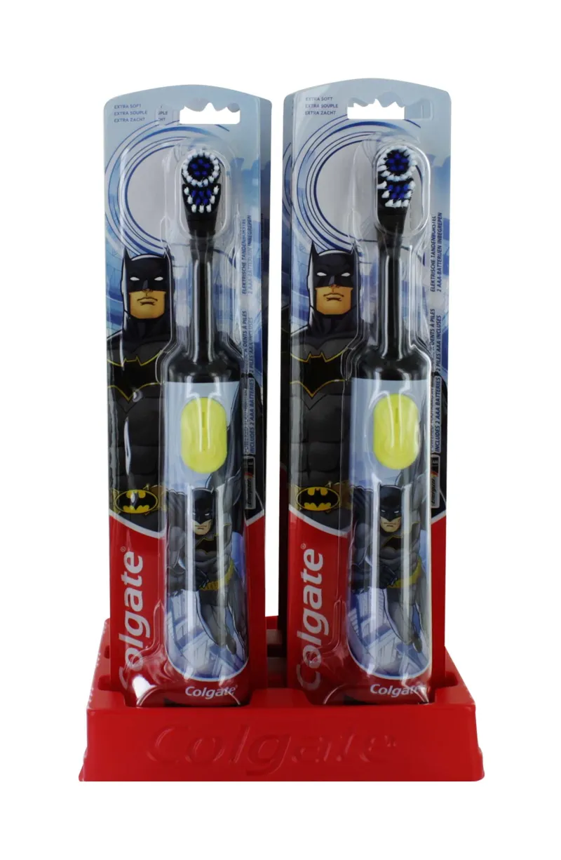 COLGATE BATMAN BATTERY TOOTHBRUSH x 6