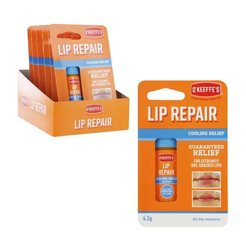 O'KEEFFE'S LIP REPAIR COOLING RELIEF 4.2g x 6 113584