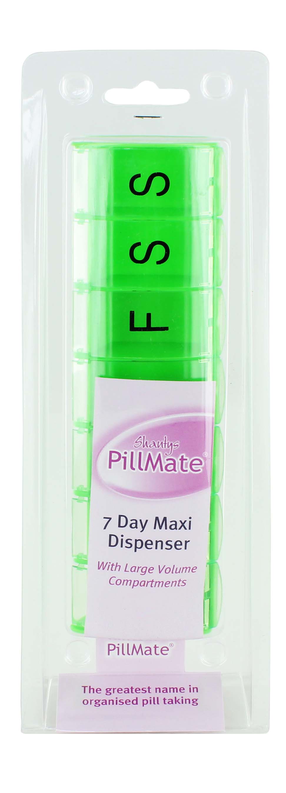 19028 7 DAY MAXI DISPENSER PILLMATE PILL BOX