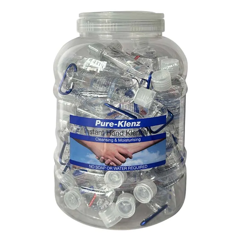 PURE KLENZ HAND SANITISER 50ml WITH CLIP TUB x36
