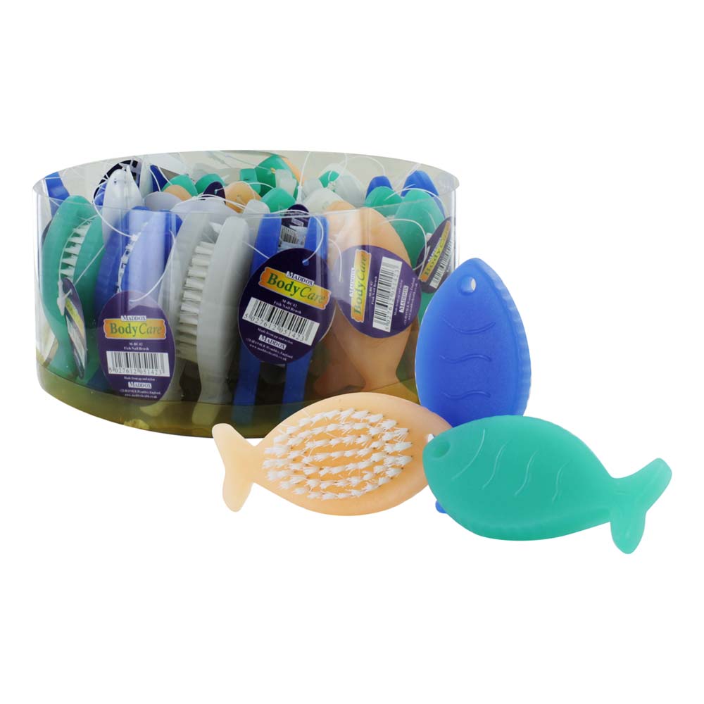 M-BC42 FROSTED FISH NAIL BRUSH x36