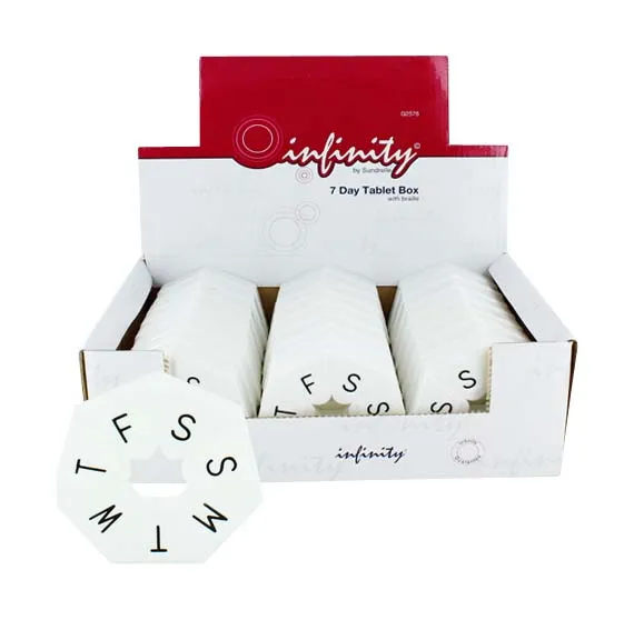 INFINITY HEX 7 DAY PILL BOX X 24