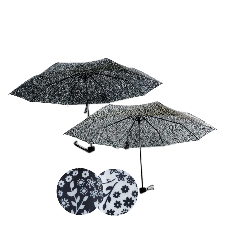 MANGO FOLDING UMBRELLA B/W FLORAL