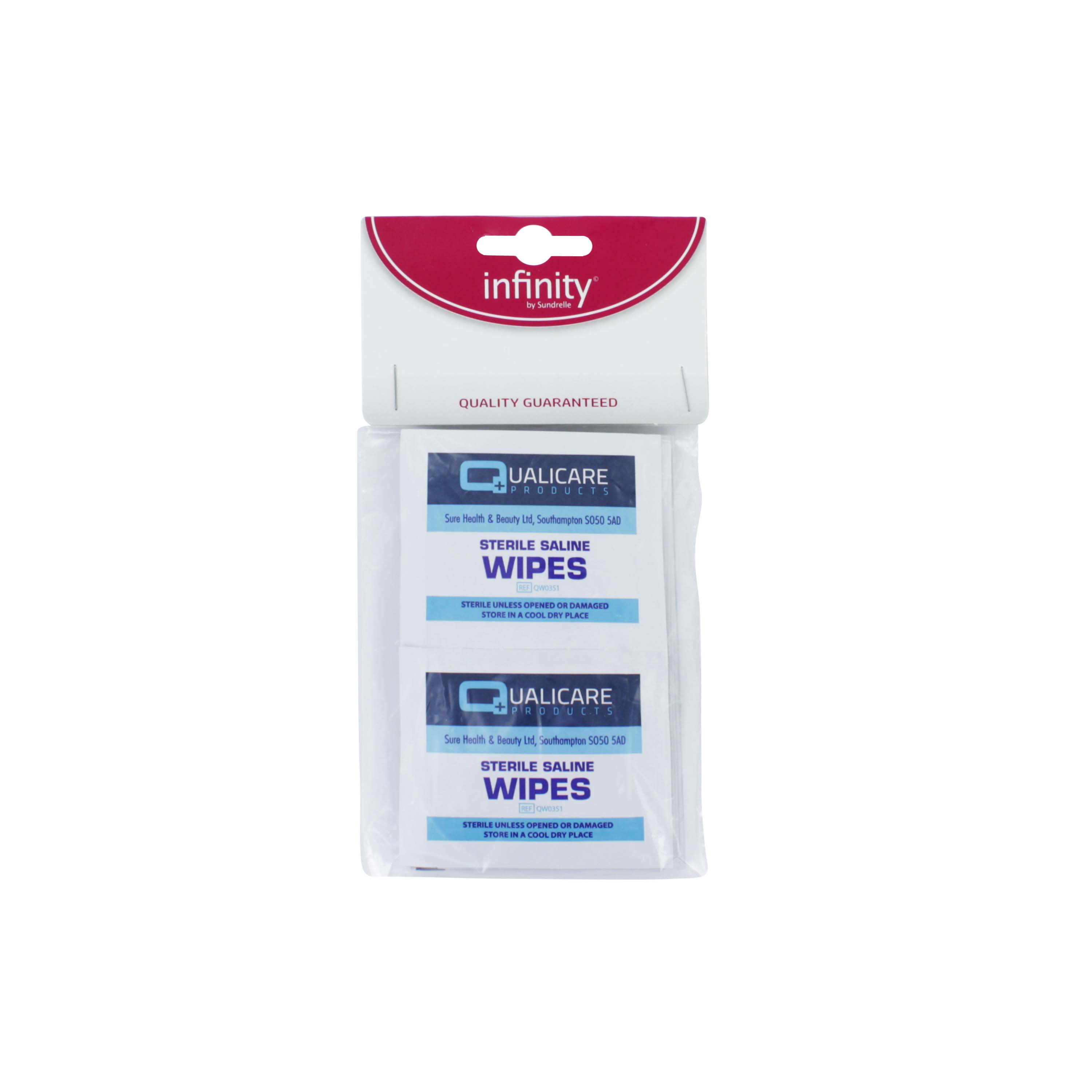 STERILE 12 SALINE WIPES