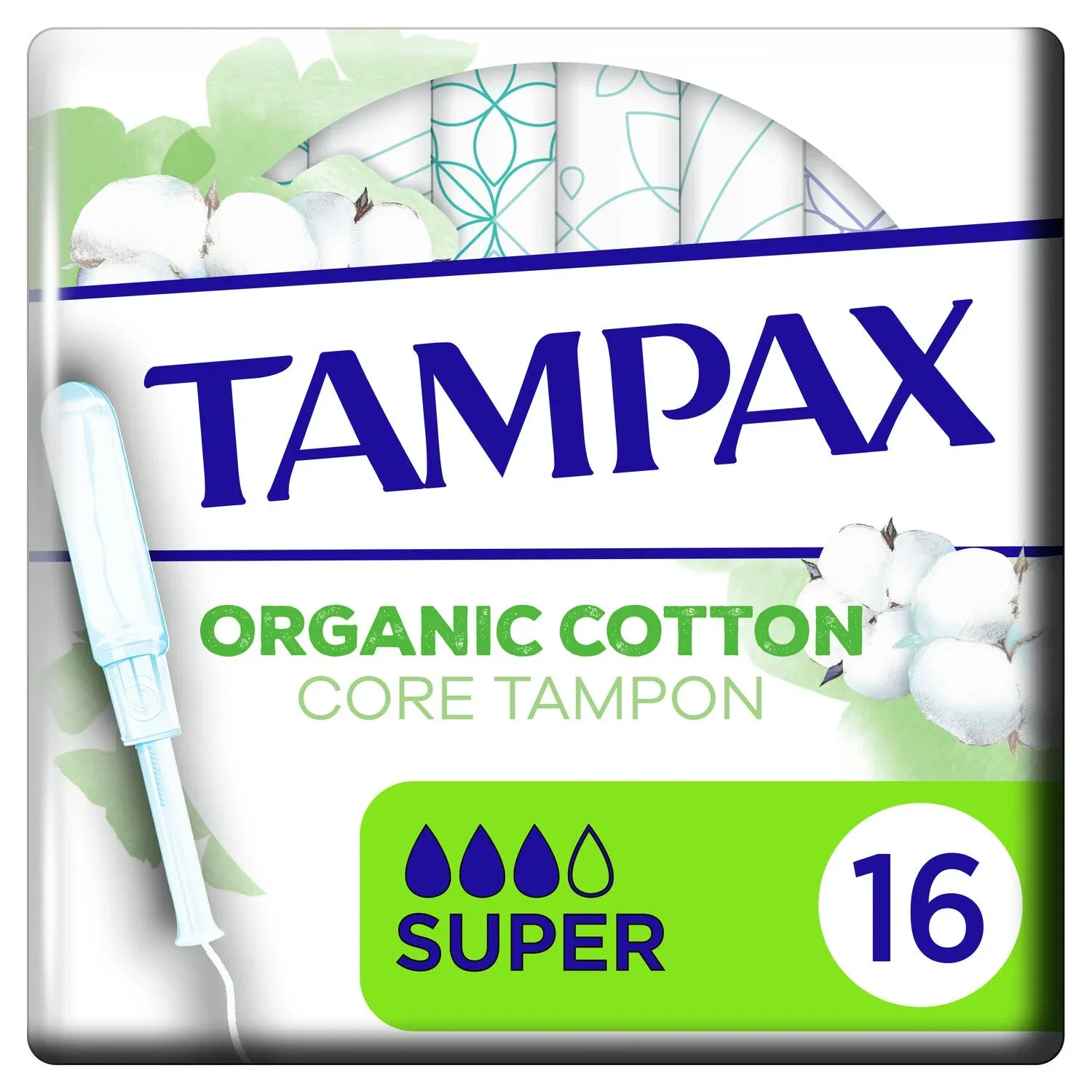 TAMPAX ORGANIC COTTON 16s SUPER