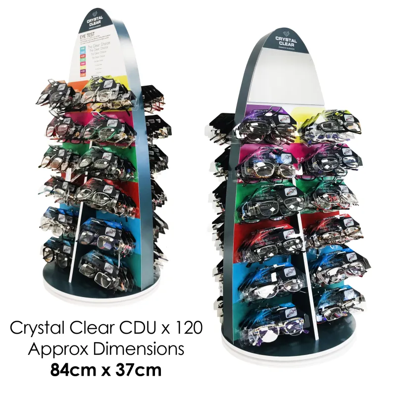 CRYSTAL CLEAR CDU READING GLASSES X 120
