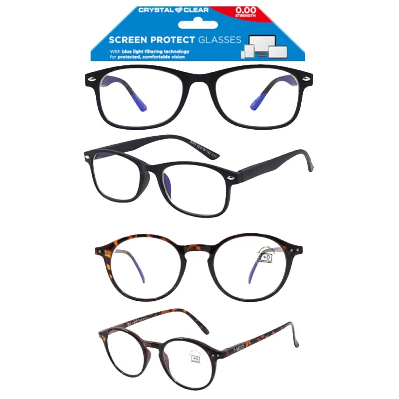 CRYSTAL CLEAR blue light screen protect glasses