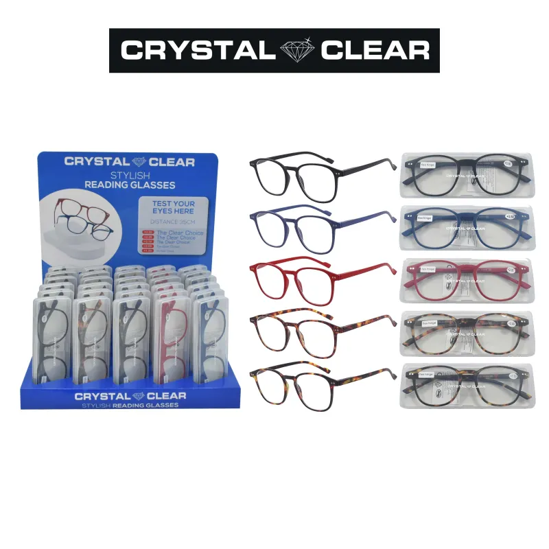 CRYSTAL CLEAR READING GLASS DISPLAY x 30