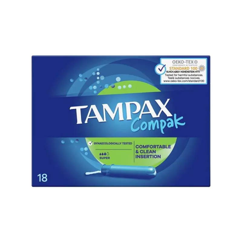 TAMPAX COMPAK SUPER 18s