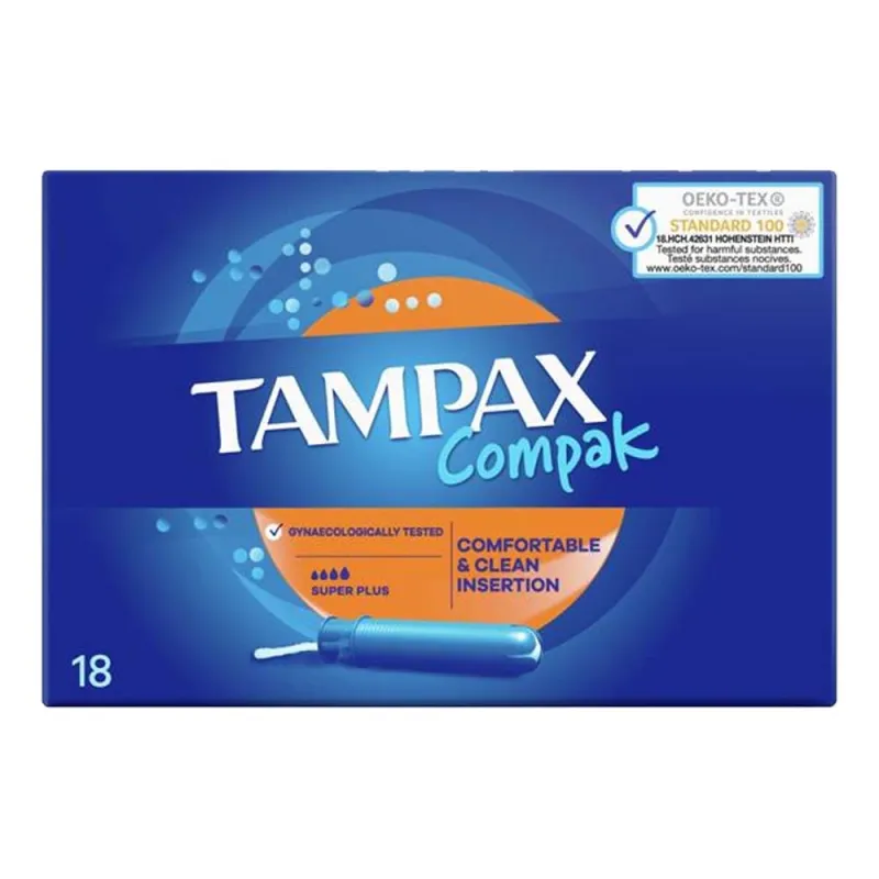TAMPAX COMPAK SUPER PLUS 18s