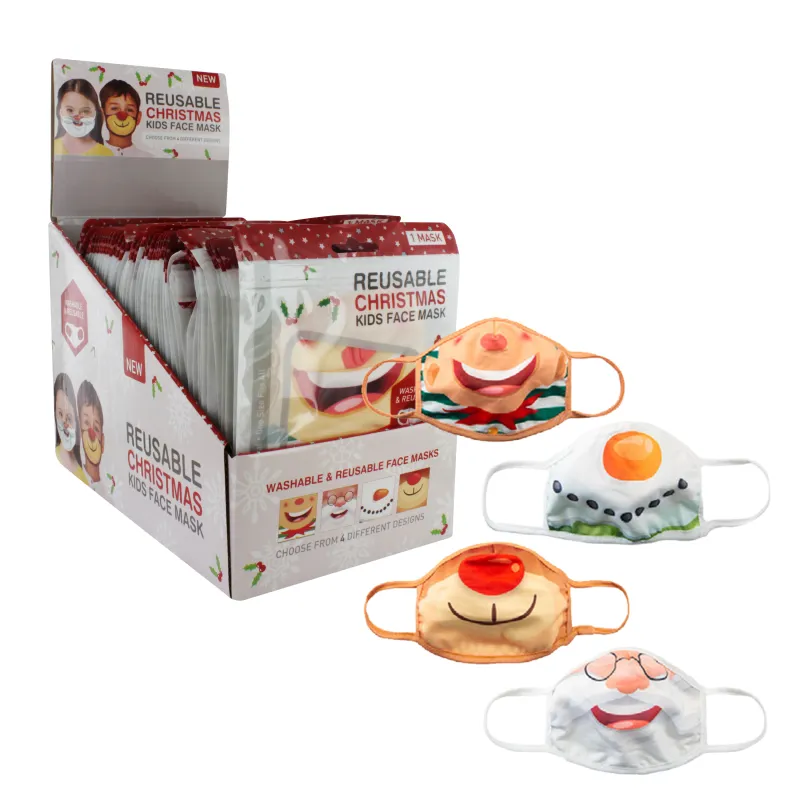 KIDDY XMAS FACE MASK DISPLAY x 60