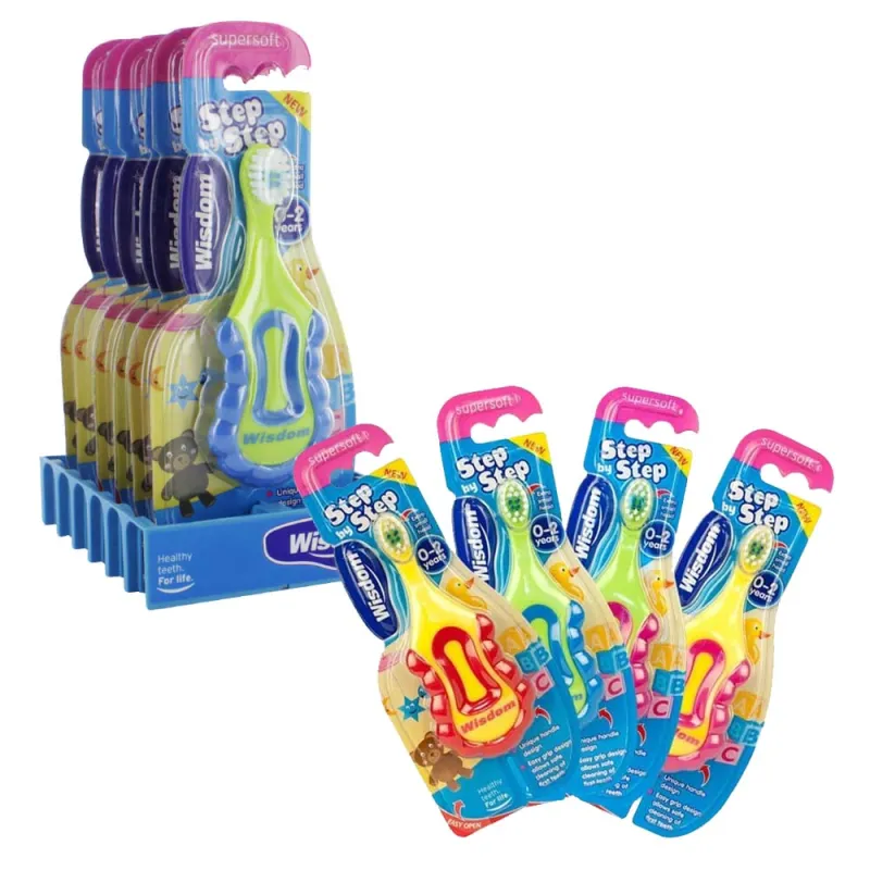 WISDOM STEP BY STEP 0-2yr TOOTHBRUSH x6