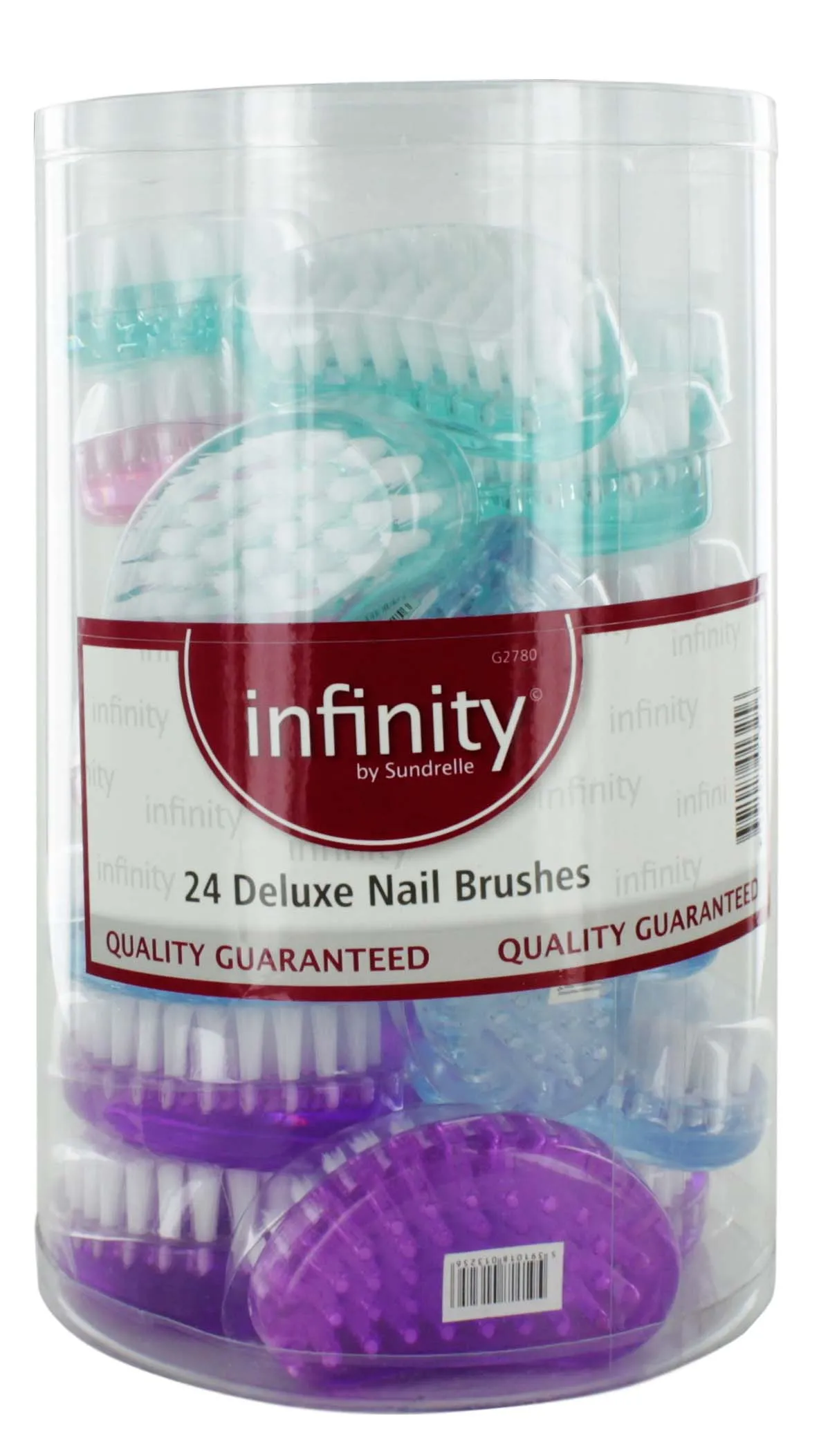 INFINITY HALF MOON NAIL BRUSH TUB x24