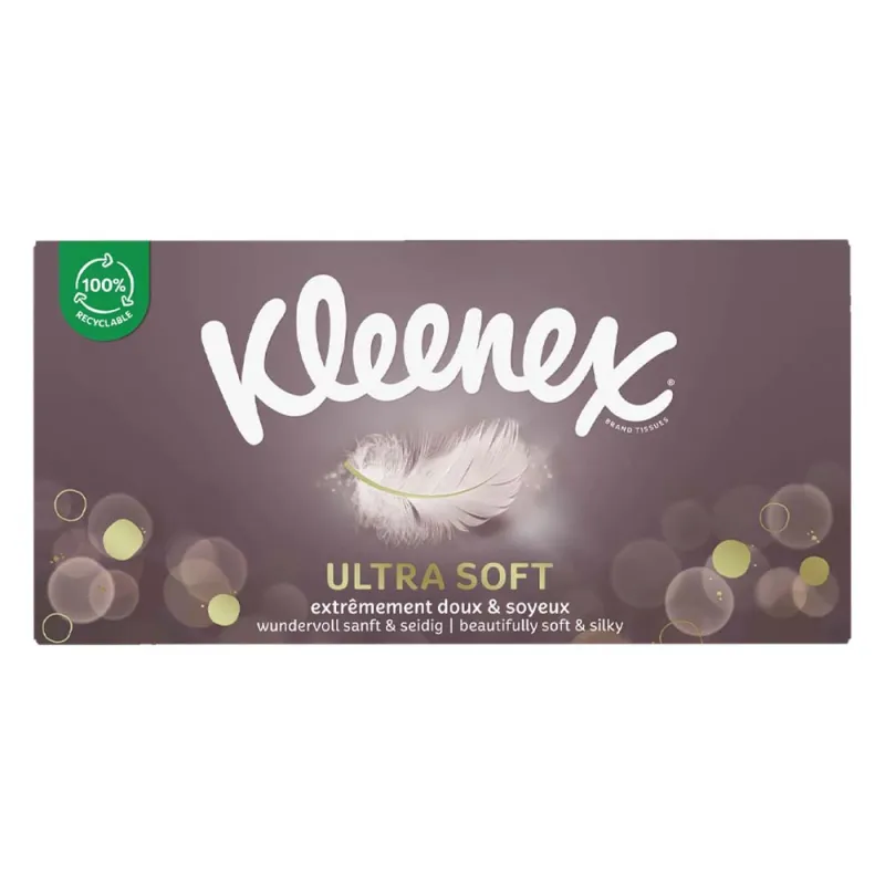 KLEENEX BOXED ULTRA SOFT TISSUES RECTANGULAR  64s(3 PLY)