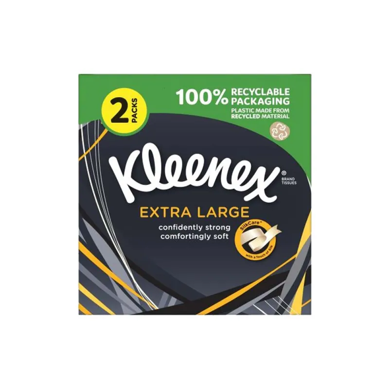 KLEENEX COMPACT MANSIZE TISSUES twin pack