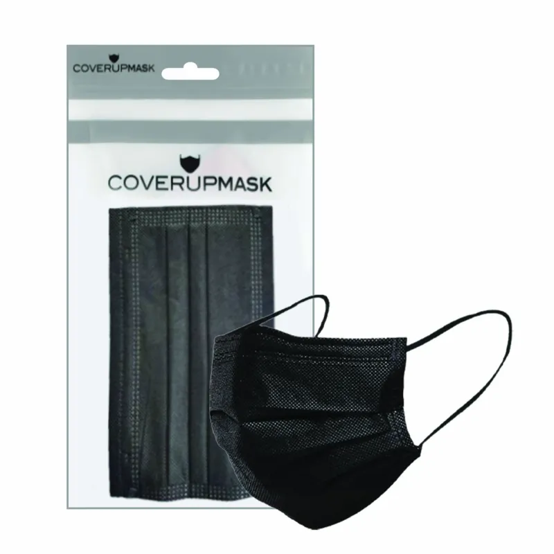3 PLY MASK 10 PACK - BLACK