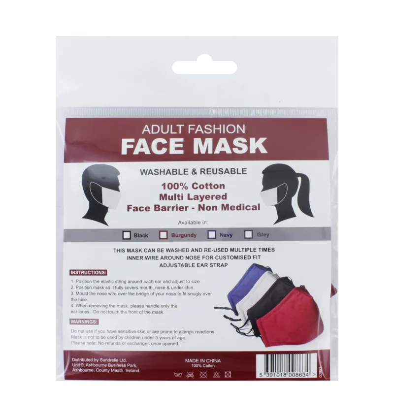 COTTON MULTI LAYERED FACE MASK