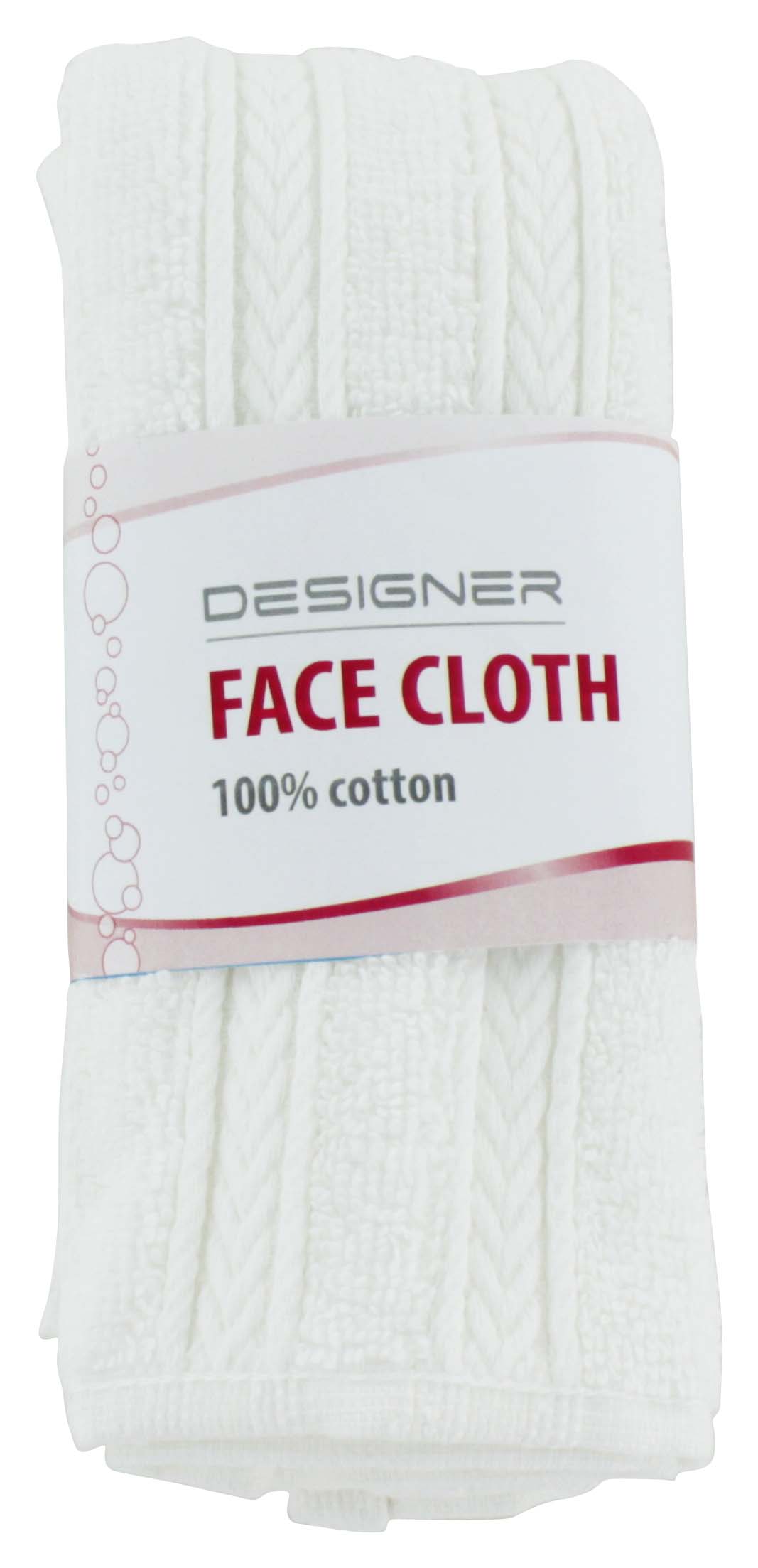 DESIGNER FACE CLOTH WHITE