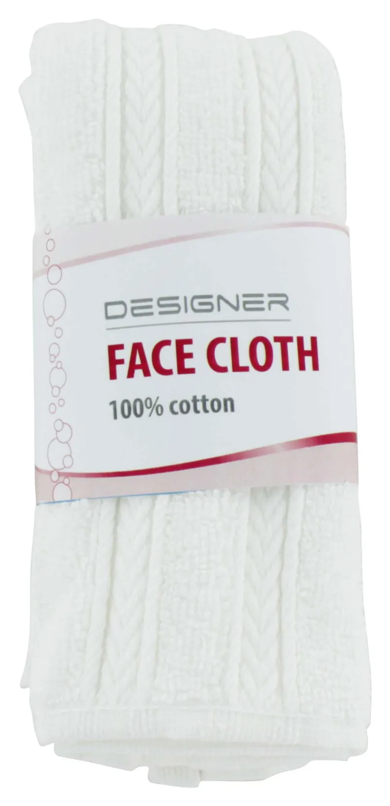 DESIGNER FACE CLOTH WHITE