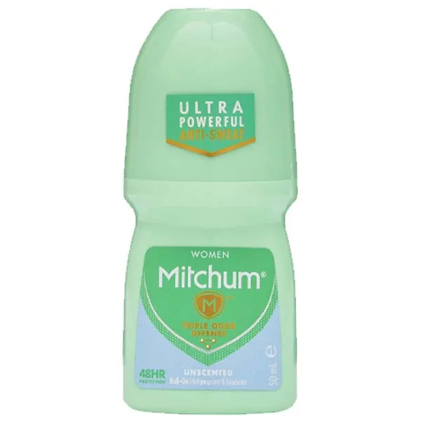 MITCHUM ROLL ON UNSCENTED 50ml