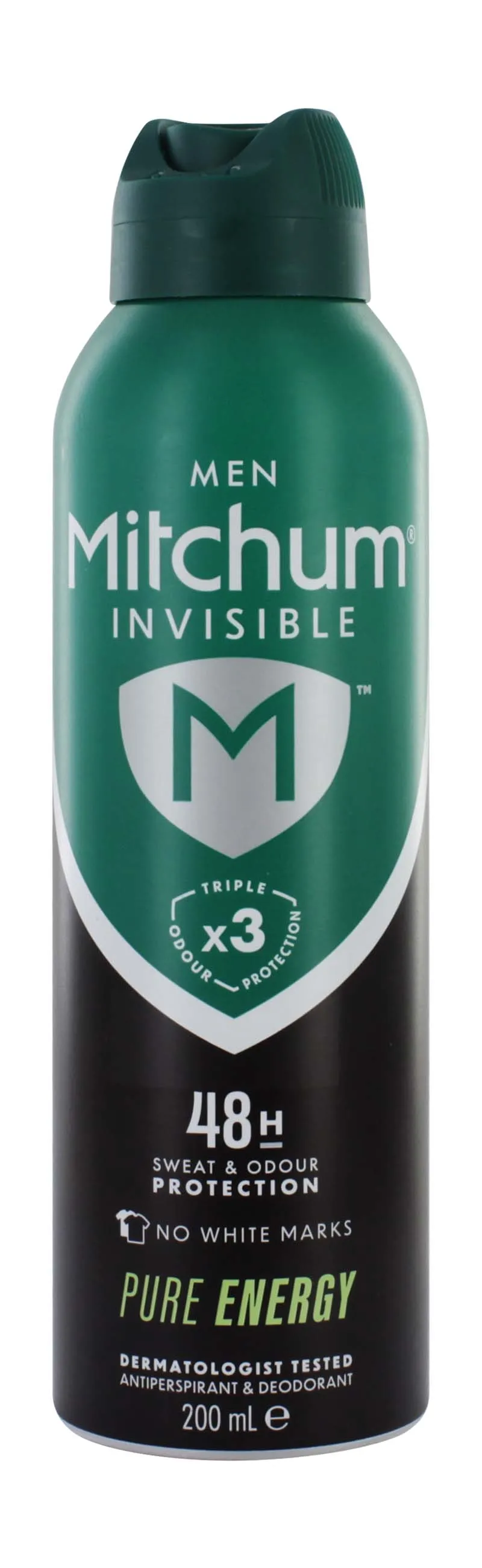 MITCHUM MEN DEO NO WHITE MARKS PURE ENERGY 200ml