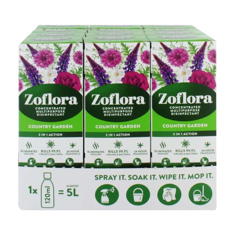 ZOFLORA CONCENTRATED 120ml COUNTRY GARDEN