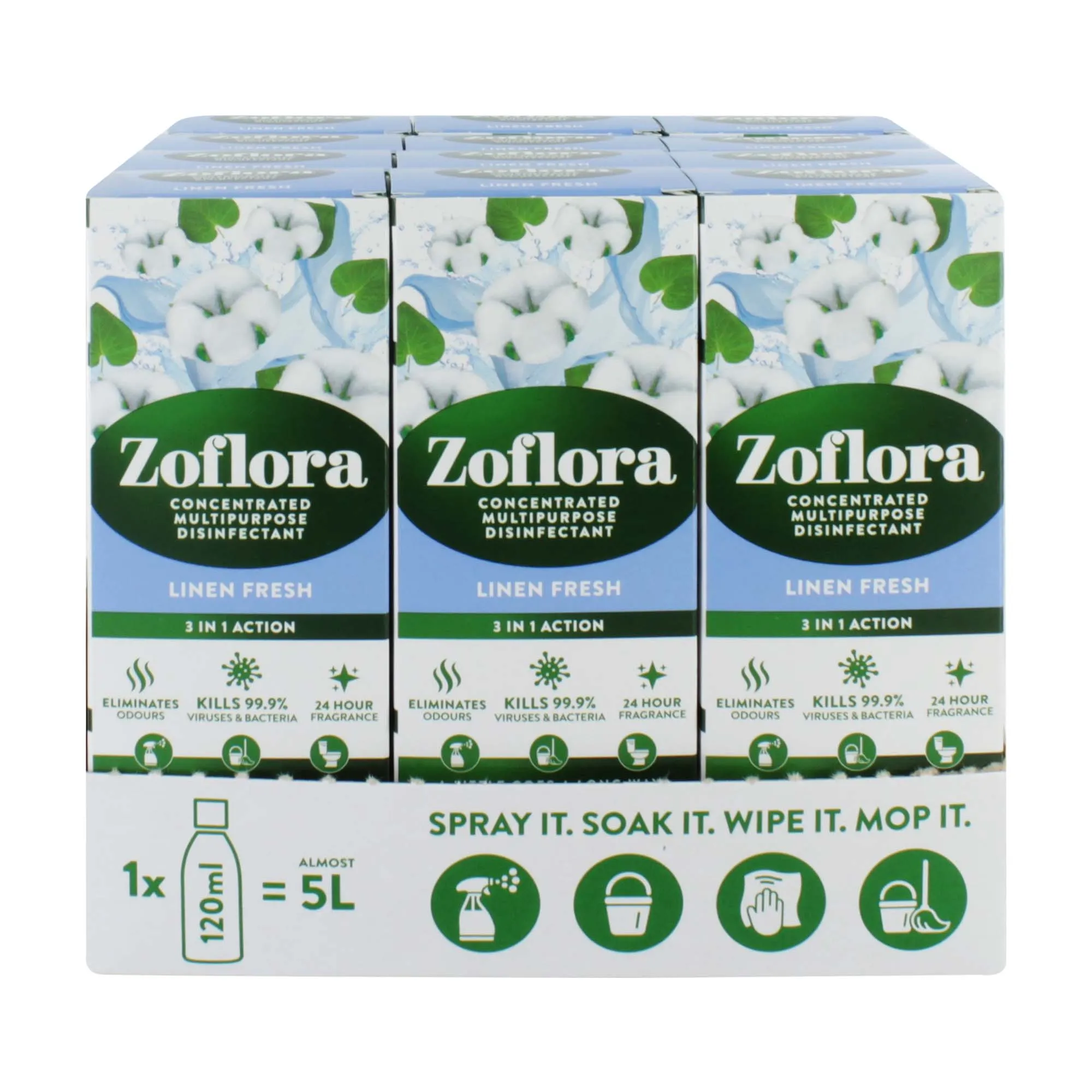 ZOFLORA CONCENTRATED 120ml LINEN FRESH