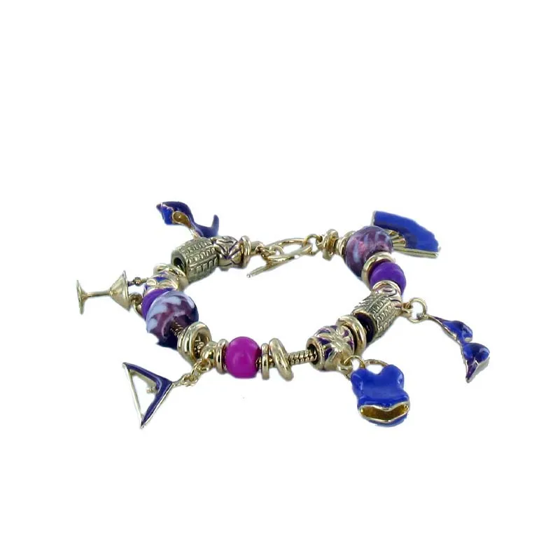 31104 GOLD CHARM BRACELET