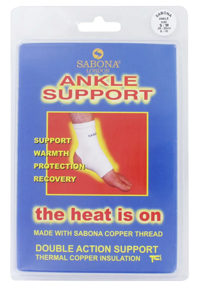 SABONA COPPER ANKLE SUPPORT S/M