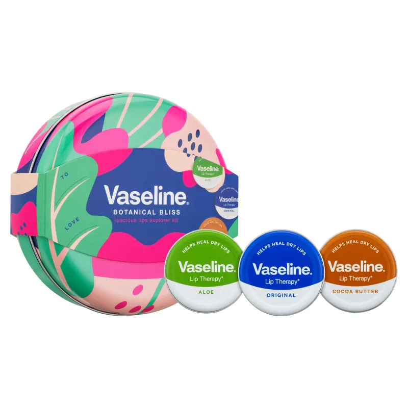 Vaseline Botanical Bliss Set 3x20g Lip Therapy Tin
