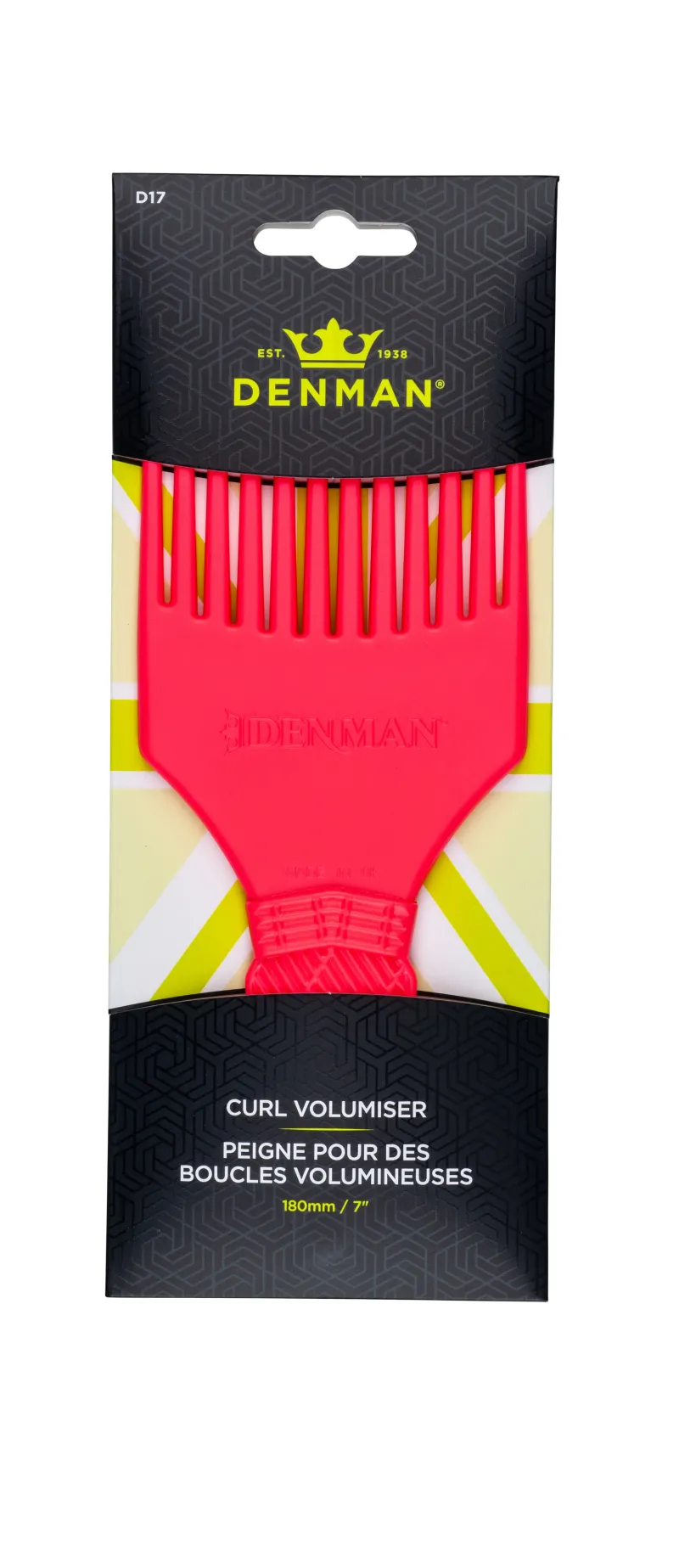 DENMAN D17 CURL TAMER COMB PINK