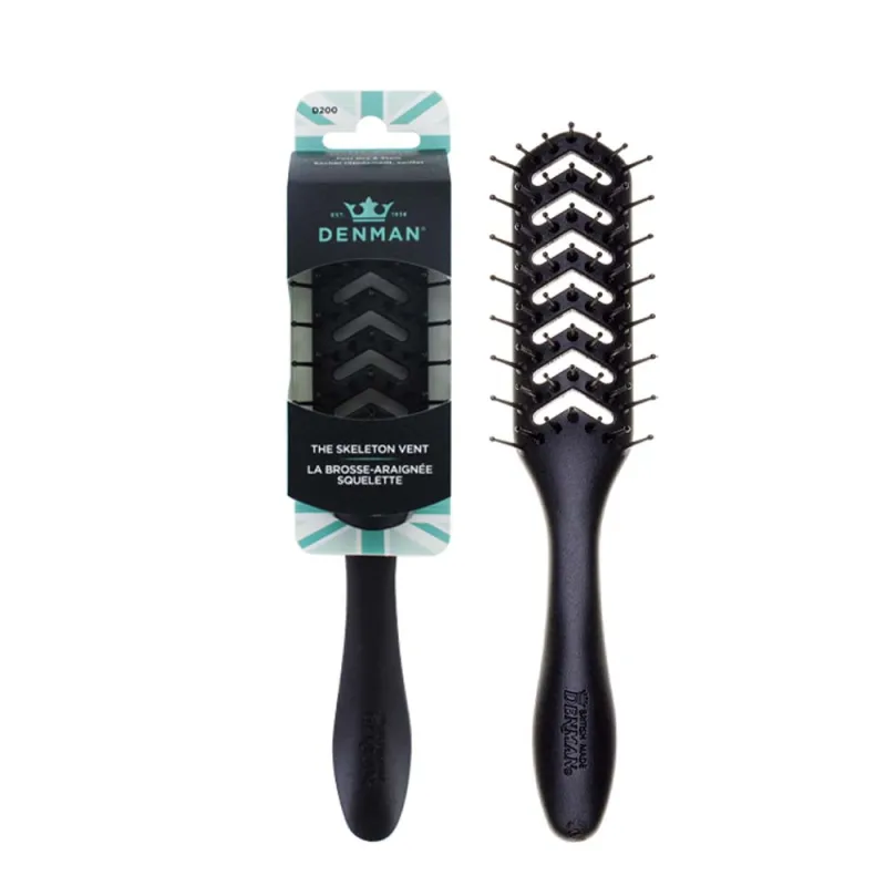DENMAN D200 VENT TIPPED BRUSH BLACK