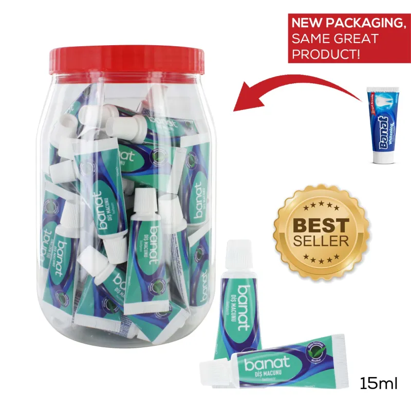 BANAT TRAVEL TOOTHPASTE IN TUB X 60