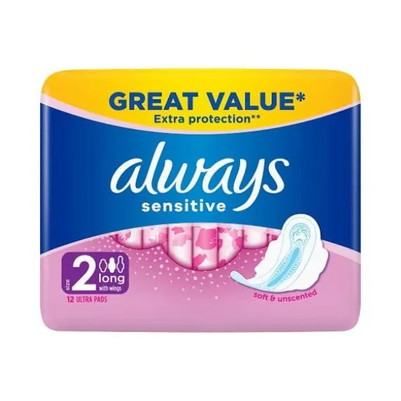 Always Sensitive Long Ultra 12s with wings