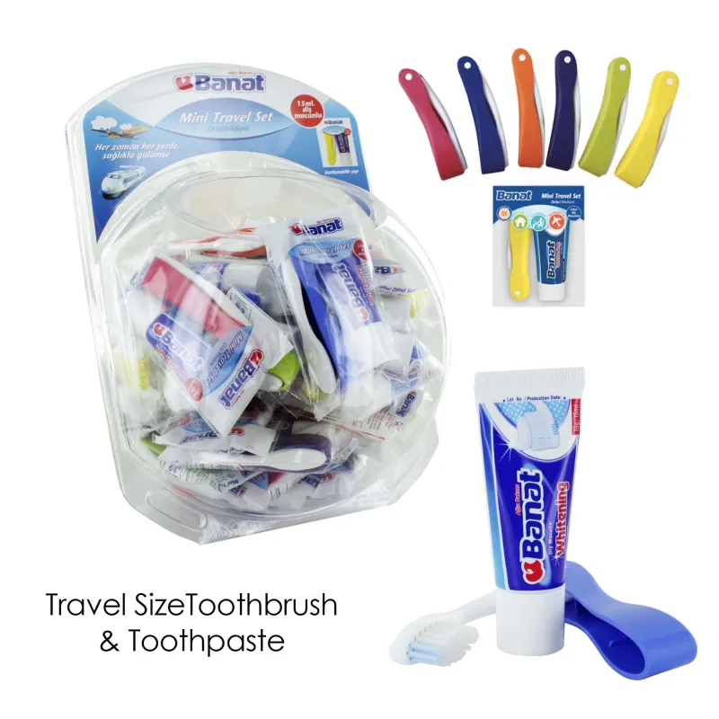 BANAT MINI TRAVEL TOOTHBRUSH SET x 40