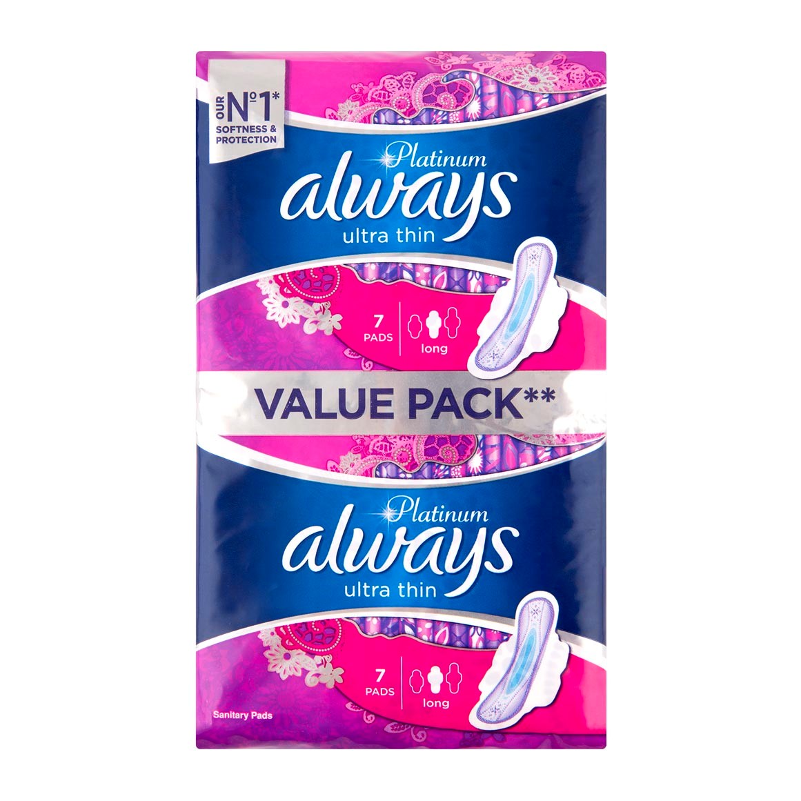 ALWAYS PLATINUM 14s ULTRA THIN WITH WINGS